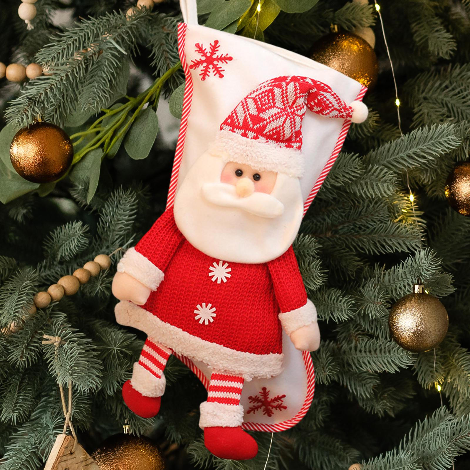 

Рождественские чулки большие, рождественские украшения, подвесные чулки, каминные носки для Santa Claus