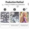 Disney Rapunzel Pearl Painting Handmade Diy Pearl Art Painting Simple Living Room Hanging Painting Decoration