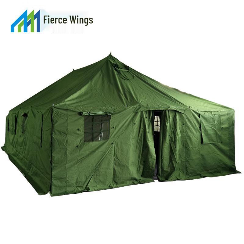 

Heavy-Duty 20-Person Outdoor Canvas Tent 8x4.8m