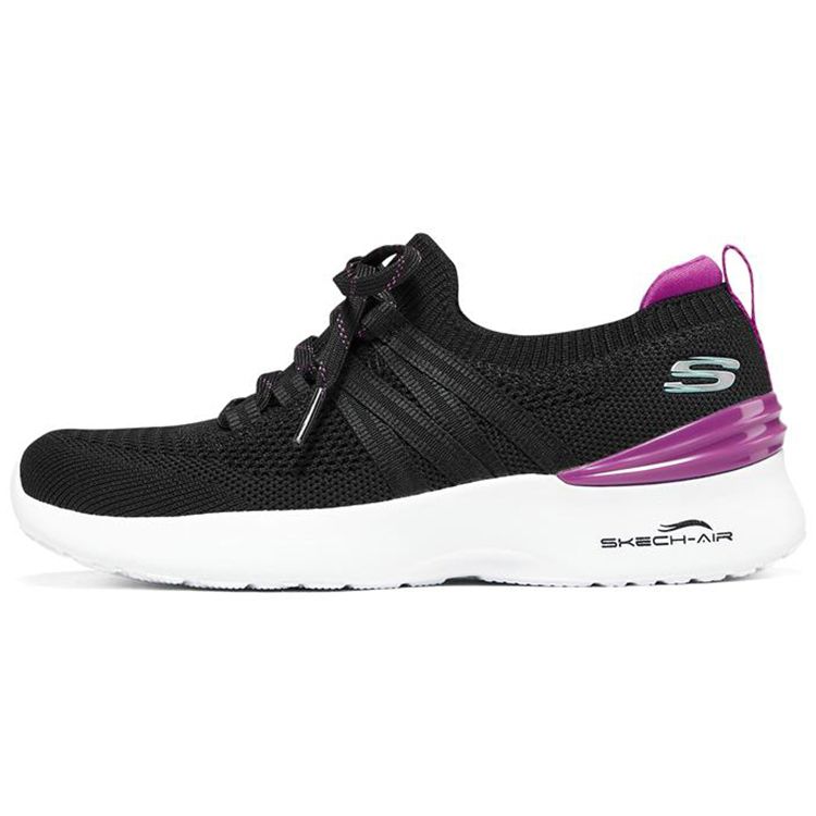 Skechers Skech-Air Dynamight Mesh Fabric Comfortable Daily Low-Top Lifestyle Shoes Women sneaker Black Purple 149750-BKPR