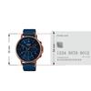 Casio Watch Blue Rose Gold 50 X X Strap Men's - MTP-E321RL-2AVDF Dial, Band, Blue, 44.7 10mm,