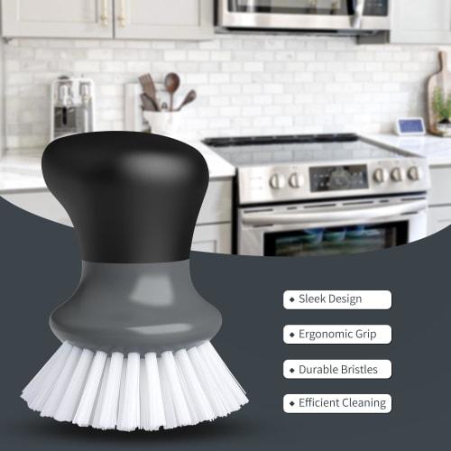 MR.SIGA Multicolor Kitchen Brush (Pack of 2) Palm Brush, Gray