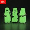 MOC Bricks Luminous Ghost Wolf Head Hands Heart Model Figure Body Part Small Compatible Educational Building Blocks Boy's Toys