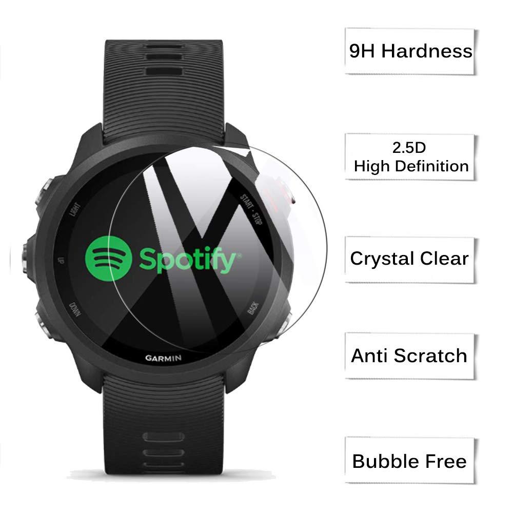 Ochranné puzdro 2 v 1 + Ochranná fólia na displej pre Garmin Forerunner 245 245 Music Mäkký TPU ochranný kryt Škrupina Tvrdené sklo Fólia