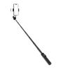 Aluminum Alloy Extendable Selfie Stick Tripod 1.3m with Dual Lights & Phone Holder - Black
