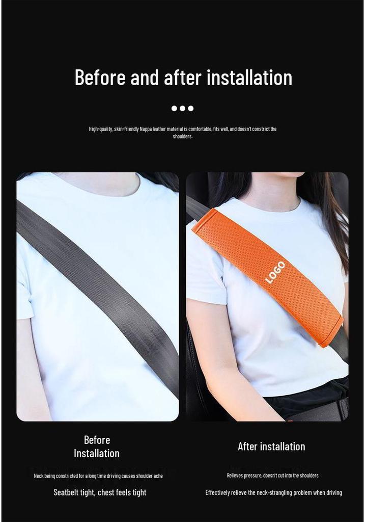 Seat Belt Shoulder Pad Cover for BYD Han/Song/Qin/Yuan/Tang S7/F3/F6/F0