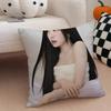 Popular Red Velvet iIrene Kpop Star Cushion Cover Throw Pillow Cover Hidden Button Durable Polyester Chair Cushion