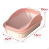 Cat Litter Box Open Top Pet Tray Easy to Clean Anti Splashing Pan Potty Toilet Bedpan