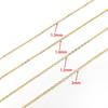 18K Gold-Plated Copper Chain: 1m O-Shaped Tassel Extension for DIY Necklace and Bracelet Jewelry
