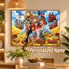Custom Name One Piece 5D Diamond Painting Personalized Full Drill Diamond Art Kit Gift