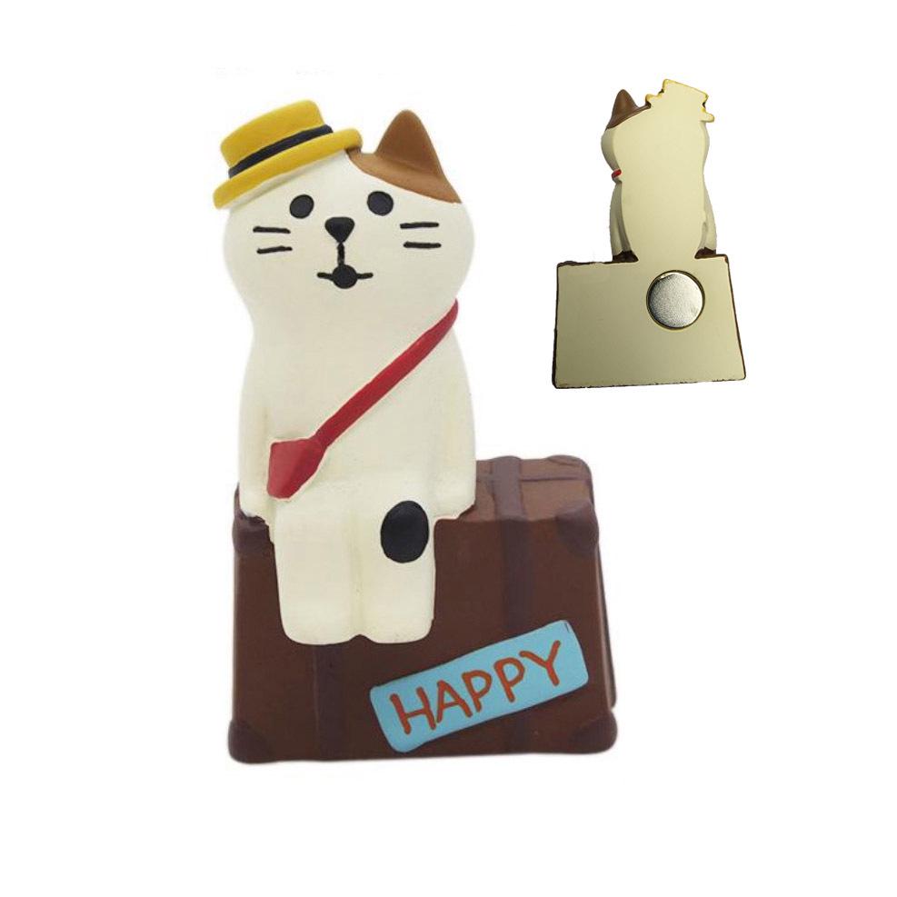 Japanese Cat Bread & Coffee Shop Resin Fridge Magnets – Cute Miniature Decor & Gift