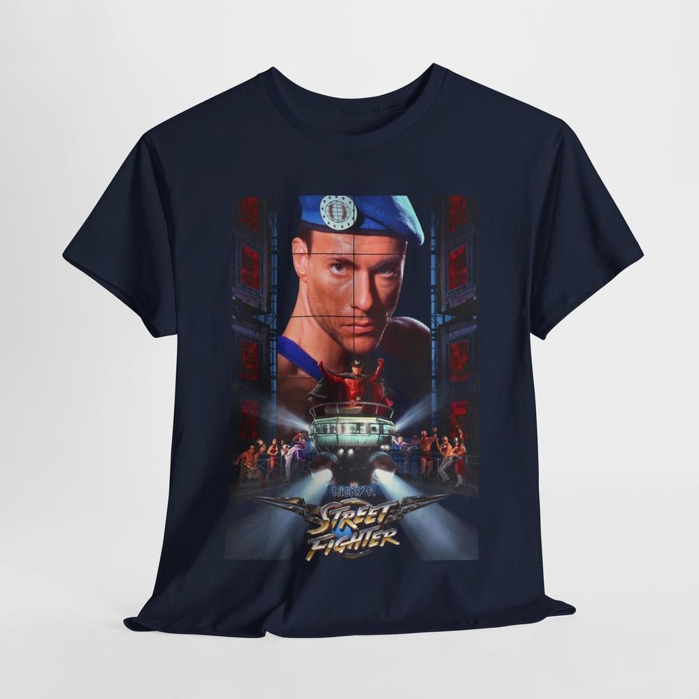 Футболка унисекс Jean Claude Van Damme из фильма Street Fighter, тяжелый хлопок, футболка унисекс XXL
