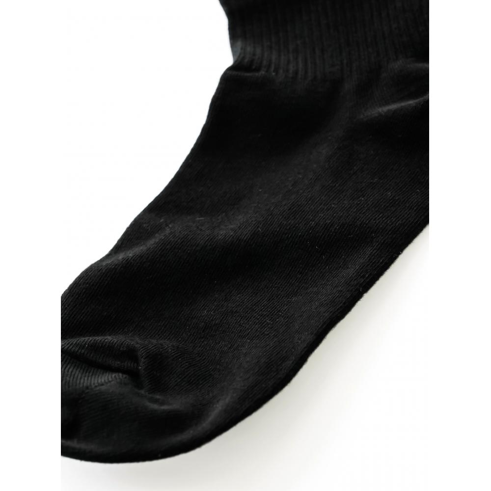 DaiSo Kikiya Ponožky Dámské Zesílená Špička Lem Ponožky Černé