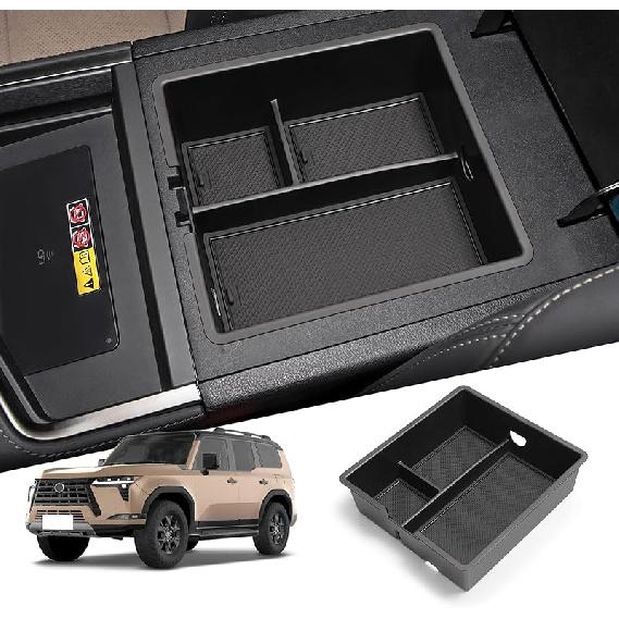 Smabee Center Console Organizer Tray Compatible With 2024 2025 2026 Lexus GX 550 GX550 Accessories Armrest Storage Box ABS Ert Storage Tray Interior