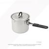 Portable Single Serving Milk Pot, Compact Foldable Outdoor Cookware for Camping & Hiking , Lightweight  Mini  Saucepan