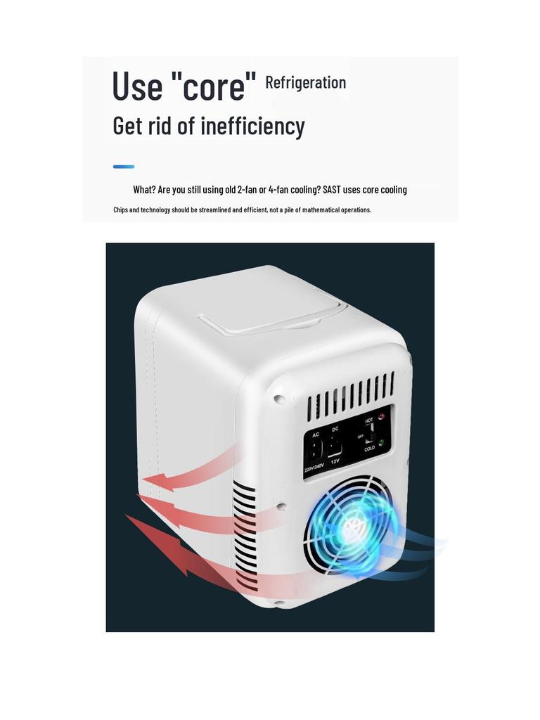 Portable 4L Mini Refrigerator for Skincare, Masks, and Drinks