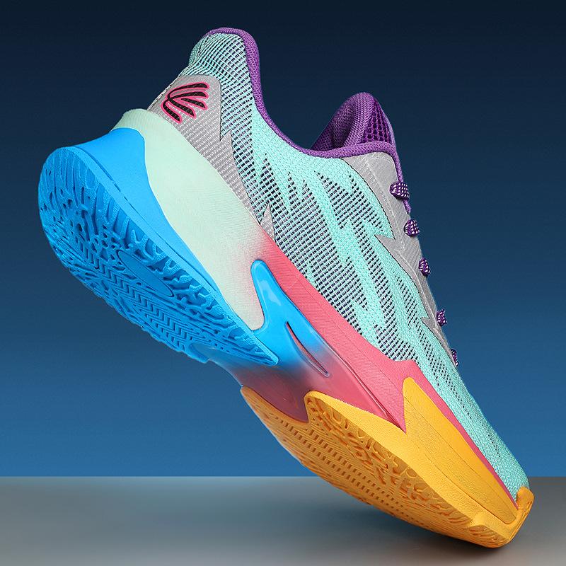 Curry's 13th Generation of Men's and Women's Running Non-slip, Shock-absorbing, Ground-grabbing Sports Shoes, Fly-woven Breathable Campus Professional