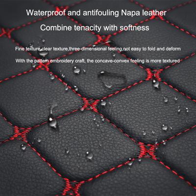 Universal Car Seat Covers Pu Leather Fashion Car Front and Rear Seat Cushions Car Seat Protector Four Seasons Auto Accessories