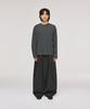 SIGNATURE Reverse Three-Tuck Baggy Slacks [Gray]