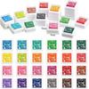 52 Pieces Mini Ink Blending Tools with Replacement Foam Detail Blending Tools and 24 Colors Stamp Ink Pad Stamps for Distressing Scrapbooking Wood