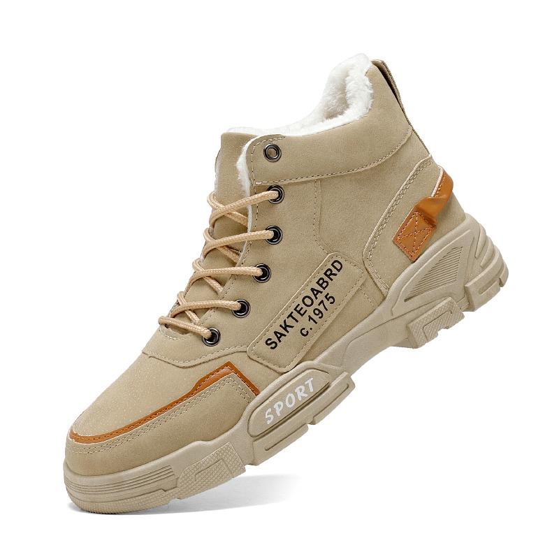 

Мужская зимняя спортивная обувь Теплые зимние ботинки Новая мужская обувь 44 хаки