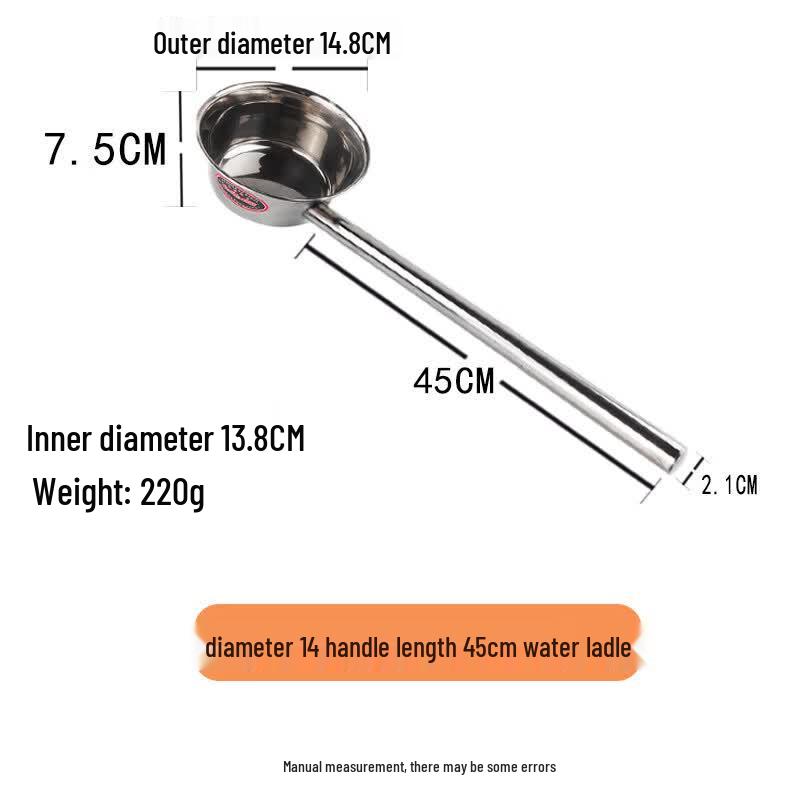 Miao Yue Stainless Steel Long Handle Water Ladle