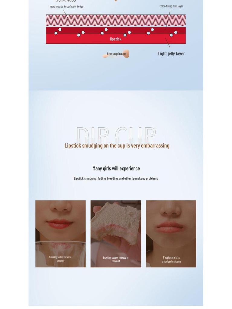 COSNINI Waterproof Long-Lasting Non-Fade Lipstick - Non-Stick, No Transfer, Internet Celebrity Favorite