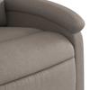 Massage Recliner with Rising Function Taupe Fabric