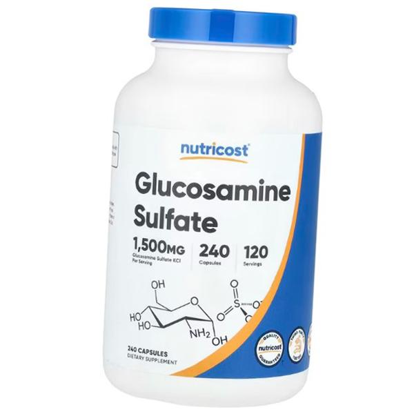 Glucosamine Sulfate, Glucosamine Sulfate 1500, Nutricost 240caps (03647001)
