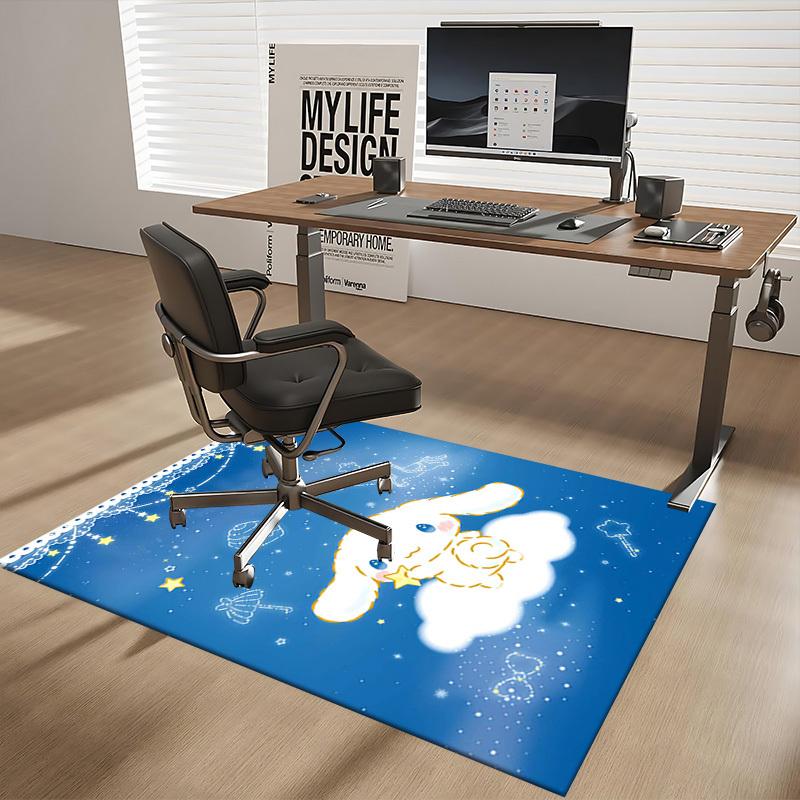 Anime Cartoon Design Chair Mat - Non-Slip Carpet for Office Chairs, Home Decor, Living Room, Bedroom, Game Room & Dormitory (Seasonal Gift).E012