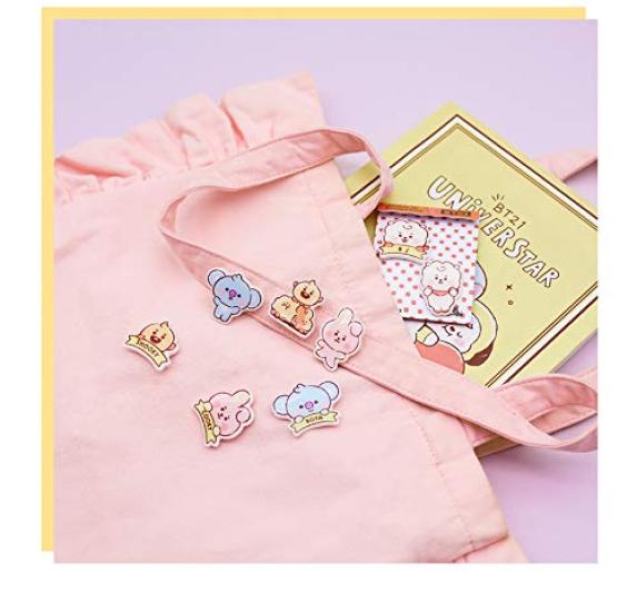 Solomon Shoji Co., Ltd. BT21 Acrylic Pin Badge (KOYA) WAPB-BT21-KY