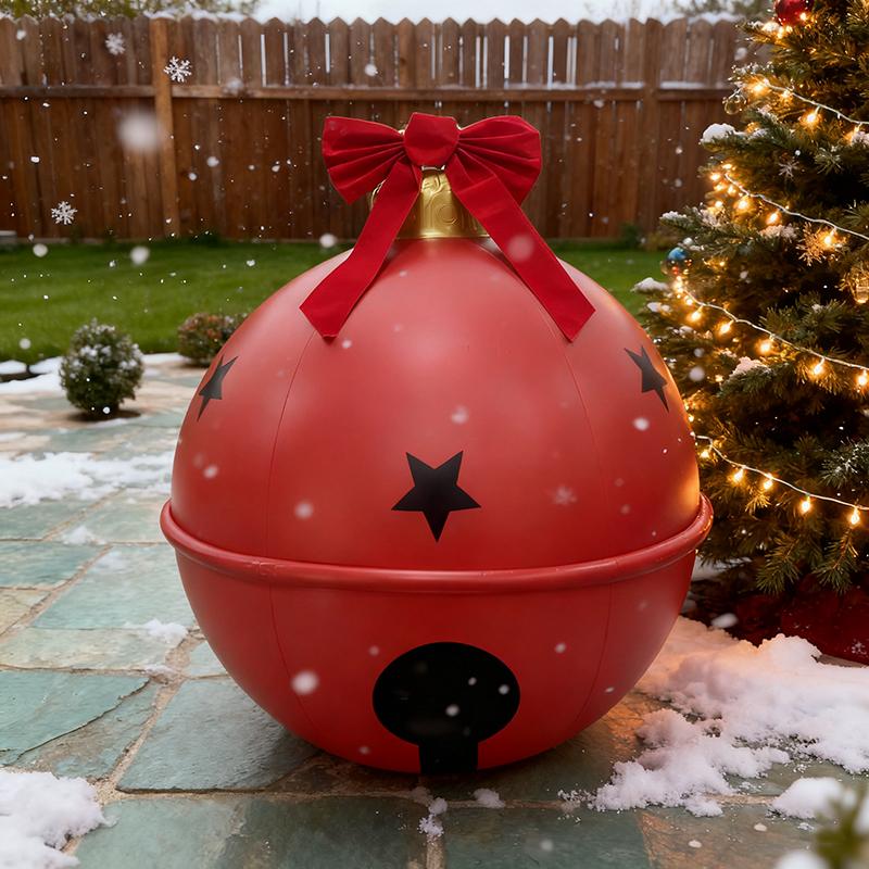 Inflatable Balls Large Christmas Ornament Inflatable Ball For Holiday Decor Weatherproof Outdoor Feature Festive Lawn Decoration