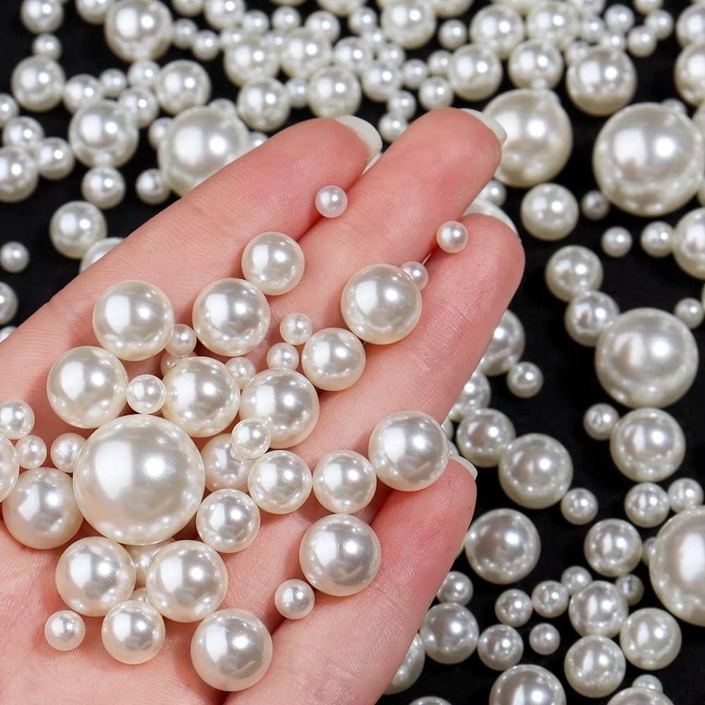 20-300Pcs High Gloss ABS Pearl Beads 3-14mm Craft Pearl Beads Imitation Pearls DIY Jewelry Making