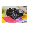 Casio Youth Series Lrw Round Dial Three Hands Digital Style Sports 100 Meters Waterproof Quartz Movement Resin Strap Women Watches Black LRW-200H-1B