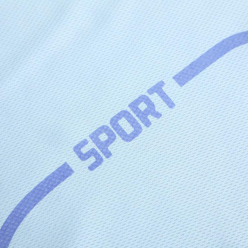 Ensemble T-shirt et Short d'Été à Séchage Rapide - Col Rond Décontracté, Tissu Légèrement Extensible
