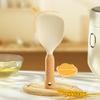 Silicone Rice Spoon for Cooker Ergonomic Handle Spoon Scratch-Resistant Non-Stick Essential Kitchen Utensil for Serving Mixing