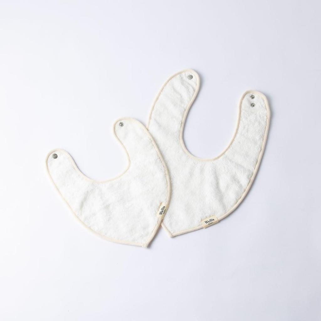 Wellis BABY Entry Box Natural white large mommy towel natural (Small bib, bib, white)