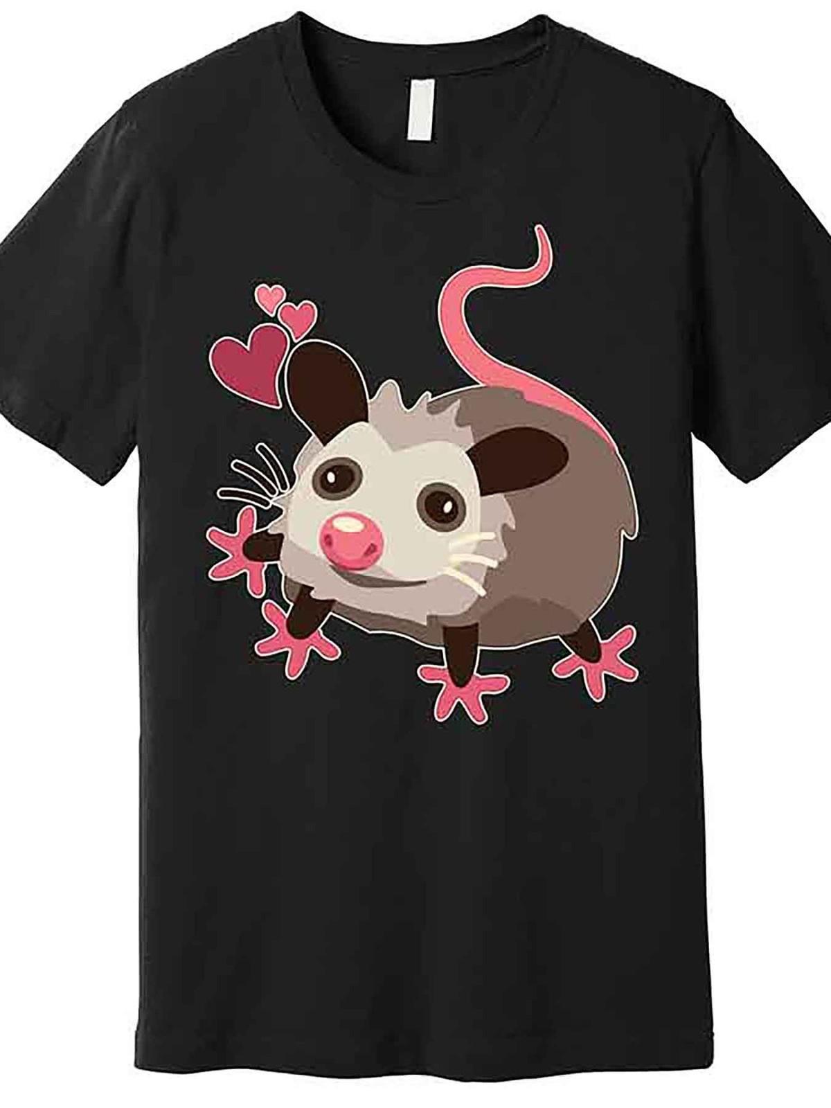 

Cute Funny Baby Opossum Premium T-Shirt 228612 funny Men S Short Sleeve Gra 5XL різнокольоровий