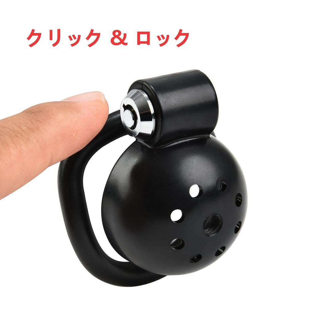 KKSEXY Chastity Belt Click Lock Chastity Device Male Chastity Lock ABS Material Chastity Device 5 Rings with Cock Cage Chastity Cage SM Adult Toys