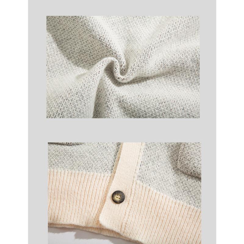 Men S V Neck Loose Vintage Thick Knit Cardigan Sweater