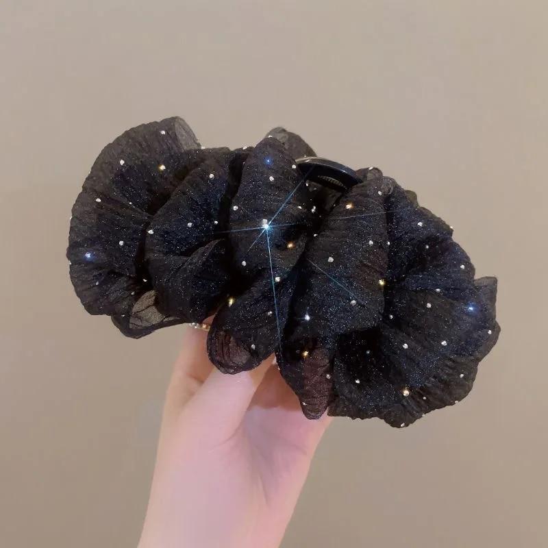 Große Schleife Wolke Haarnadel Temperament Elegante Frauen Haar Klaue Clips Prinzessin Kopfschmuck Mode Greif Clip Weibliche Haar-accessoire