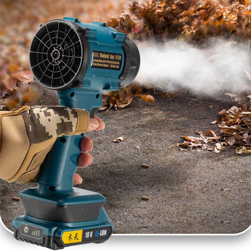 NEOpower 500W Brushless Electric Turbo Jet Fan 33000RPM 45M/S Leaf Blower Super Strong Dust Blowing Tool for Makita 18V Battery