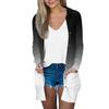 Women's Casual Fashion Floral Print Long Sleeve Mid-Length Cardigan Jacket