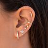 Fashionable Classic Copper Earrings K12 Gold