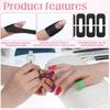 100Pcs U-Shape Nail Polish Stickers Reusable Anti-Overflow Tape  Nail Art Tools
