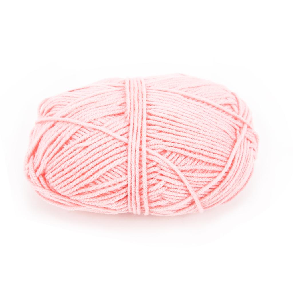 Háčkovací příze Měkká Šetrná k pokožce Úroveň Bavlna Vlna pro Pletení DIY Dětské Oblečení(Růžový )