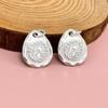 S925 Sterling Silver Water Drop & Round Pendant Eagle Necklace - European American Style