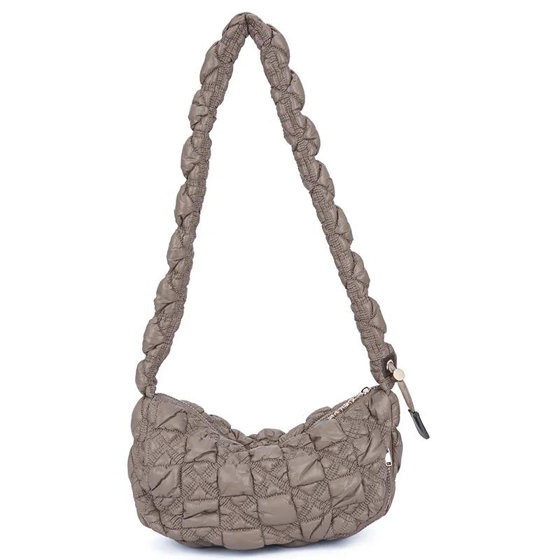Korean Style Women's Bag Versatile Cloud Pleated Armpit Bag Casual Dumpling Bag Shoulder Crossbody Bag