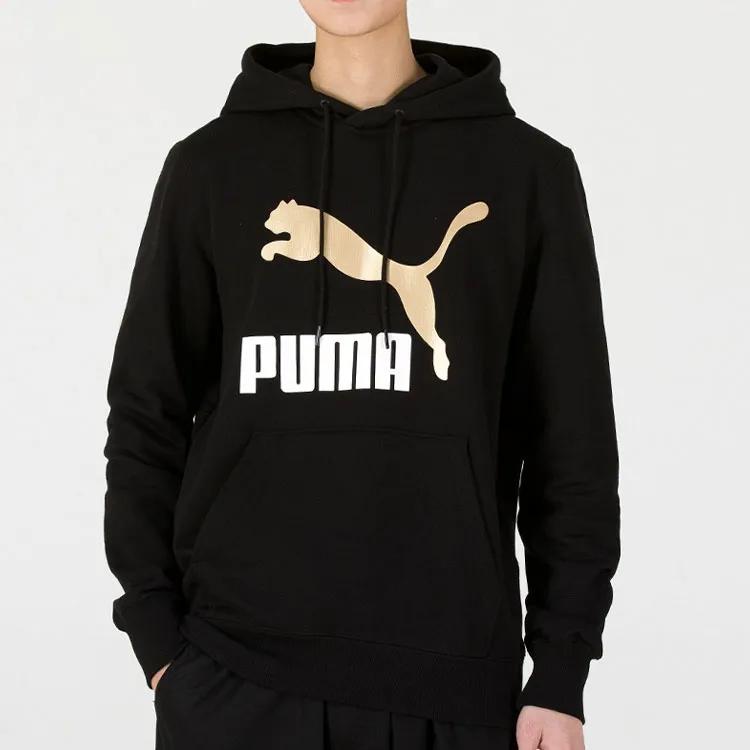 PUMA Sweatshirts Men's Black Hooded Moderate Other (Unisex) Sweatshirts 535341 01