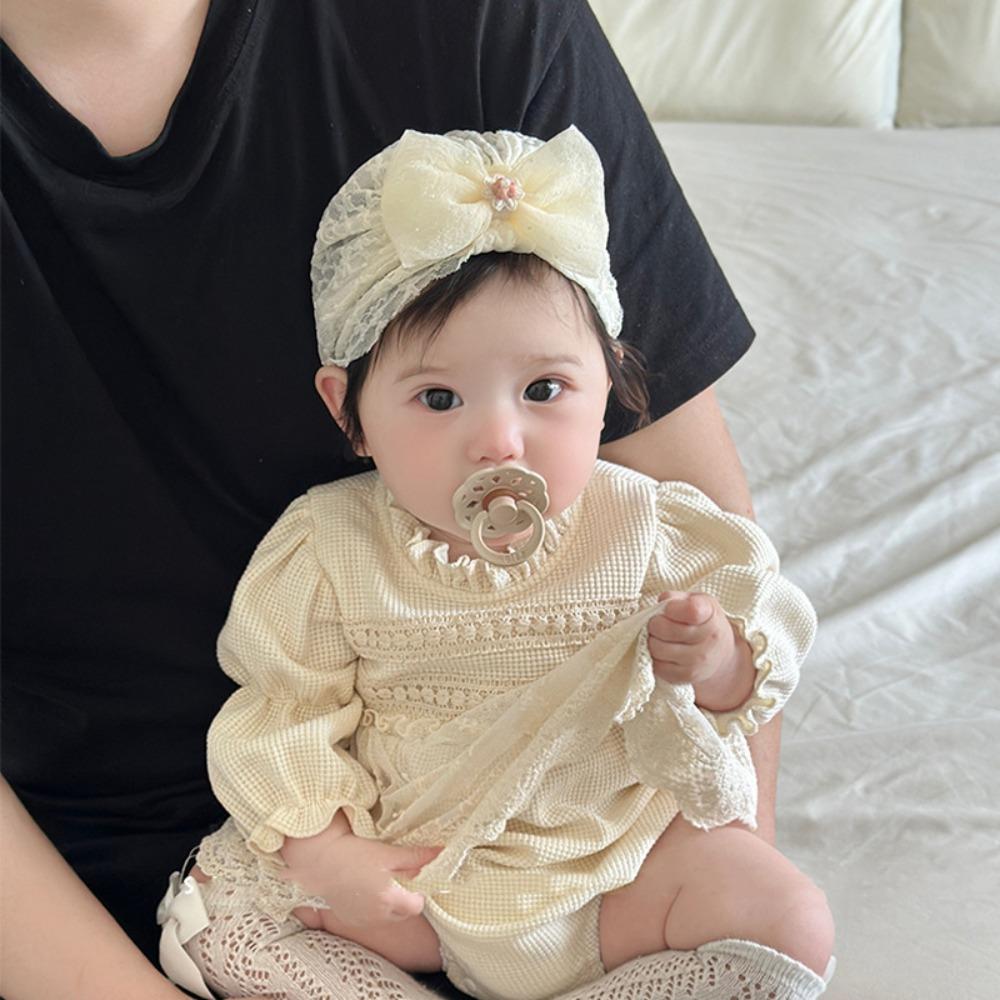 Cartoon Baby Fetal Cap 0-5 Months Newborn Turban Hat Windproof Boneless Muslin Hat  Toddler